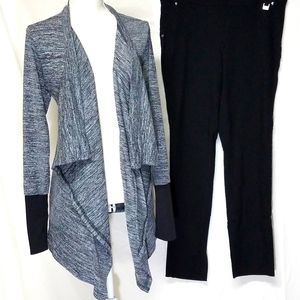 Black sweater with thumb loops & Black pants